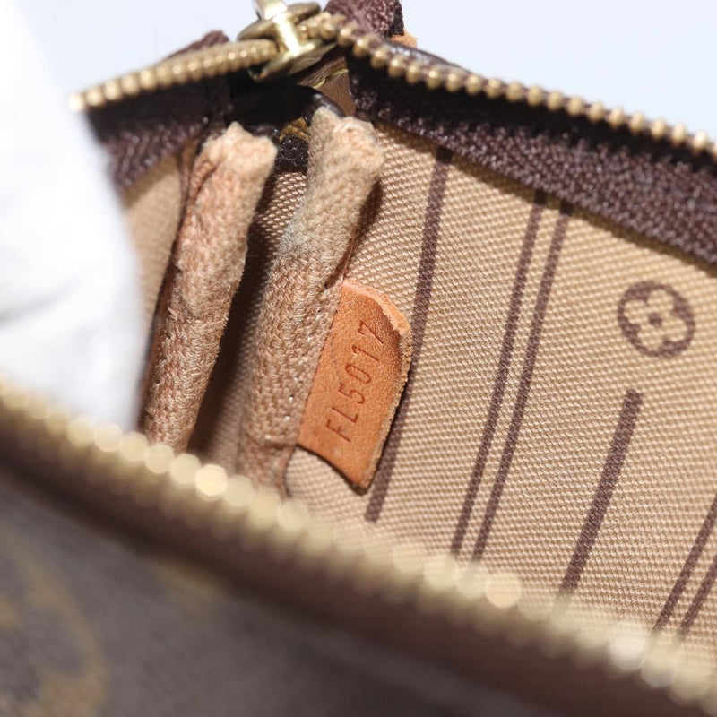 Louis Vuitton Pochette Accessoires Limited Edition Monogram Canvas Brown Bag