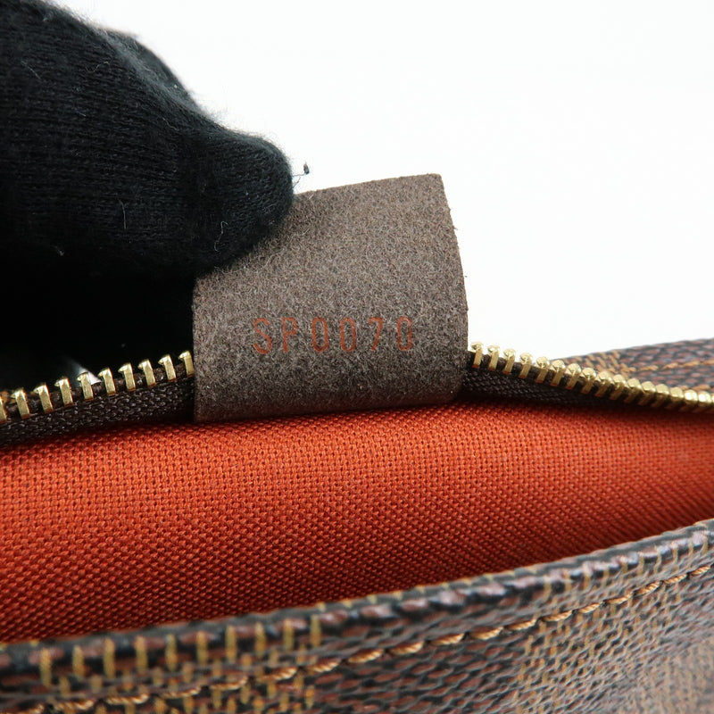 Louis Vuitton Trousse Make Up Damier Brown Canvas Bag