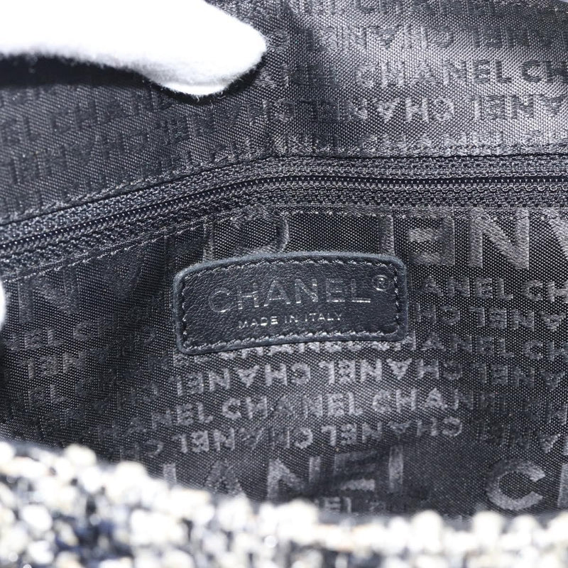 Chanel Camellia Messenger Tweed Black