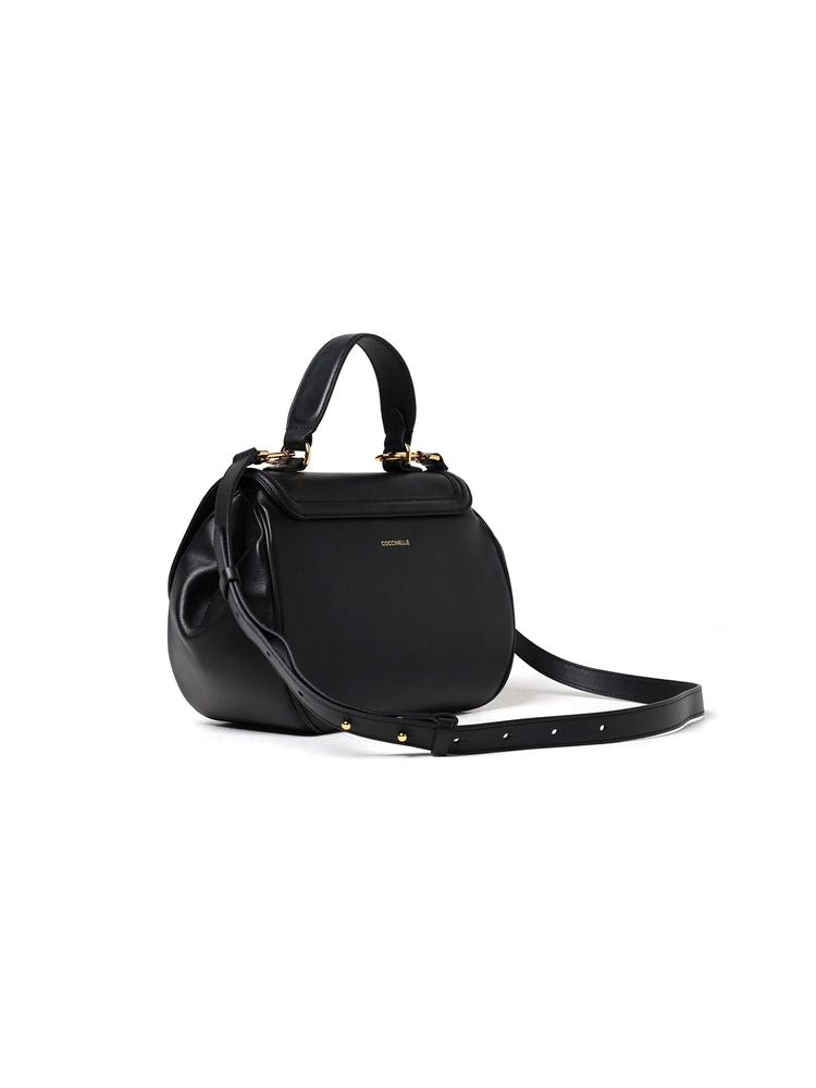 Coccinelle Blake Shoulder Bag — Black Cow Leather
