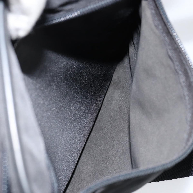 Prada Zip Messenger Tessuto With Leather Black Nylon