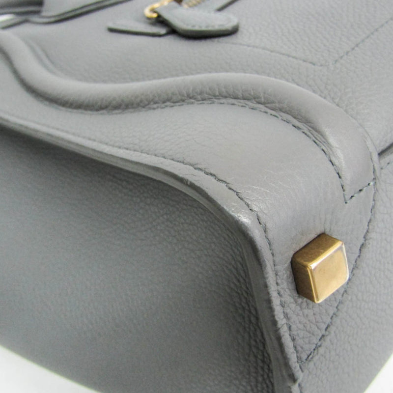 Celine Luggage Smooth Leather Gray Bag