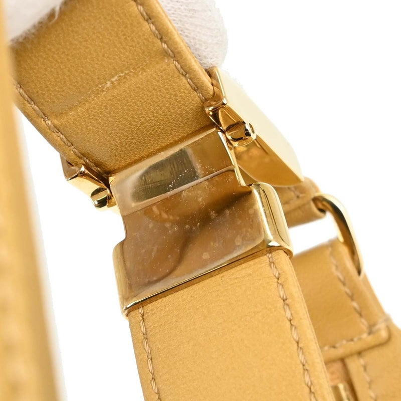 Chanel Chocolate Bar Cc Quilted Leather Beige Bag