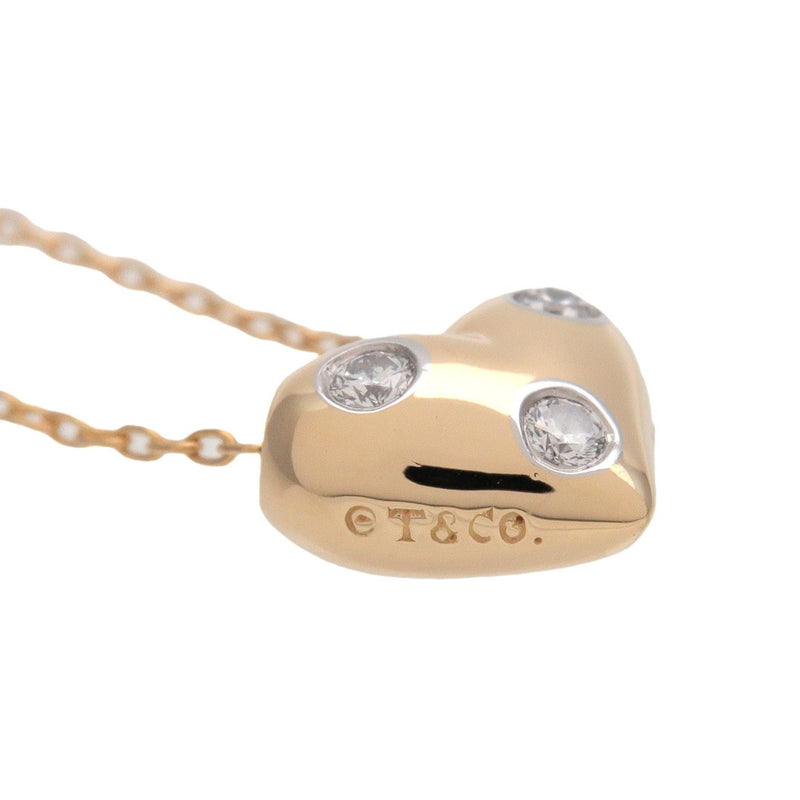 Tiffany & Co. Etoile Heart 3 Diamond Pendant 18k Yellow Gold With Platinum And Diamonds Yellow_gold Bijoux