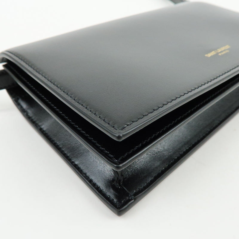 Saint Laurent Paris Chain Leather Black Bag