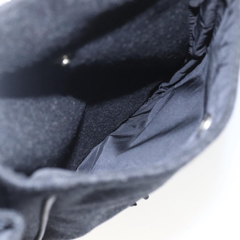 Prada Shoulder Wool Black Bag