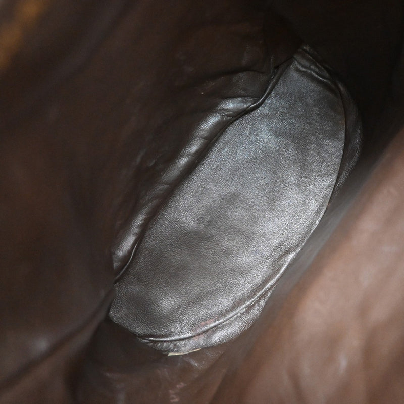 Chanel Duma Drawstring Quilted Leather Brown Bag