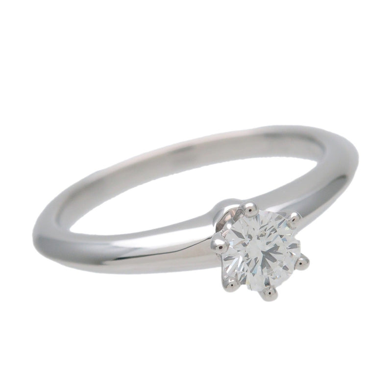 Tiffany & Co. Setting Solitaire Platinum With Rbc Diamond Silver Bijoux