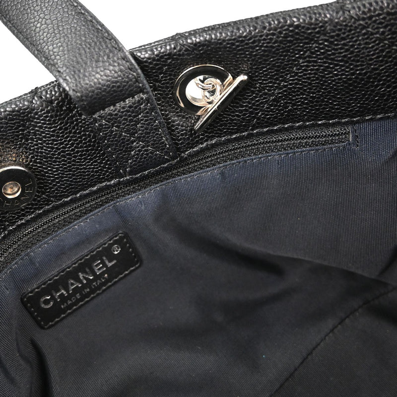 Chanel Timeless Cc Charm Quilted Caviar Black Leather Bag