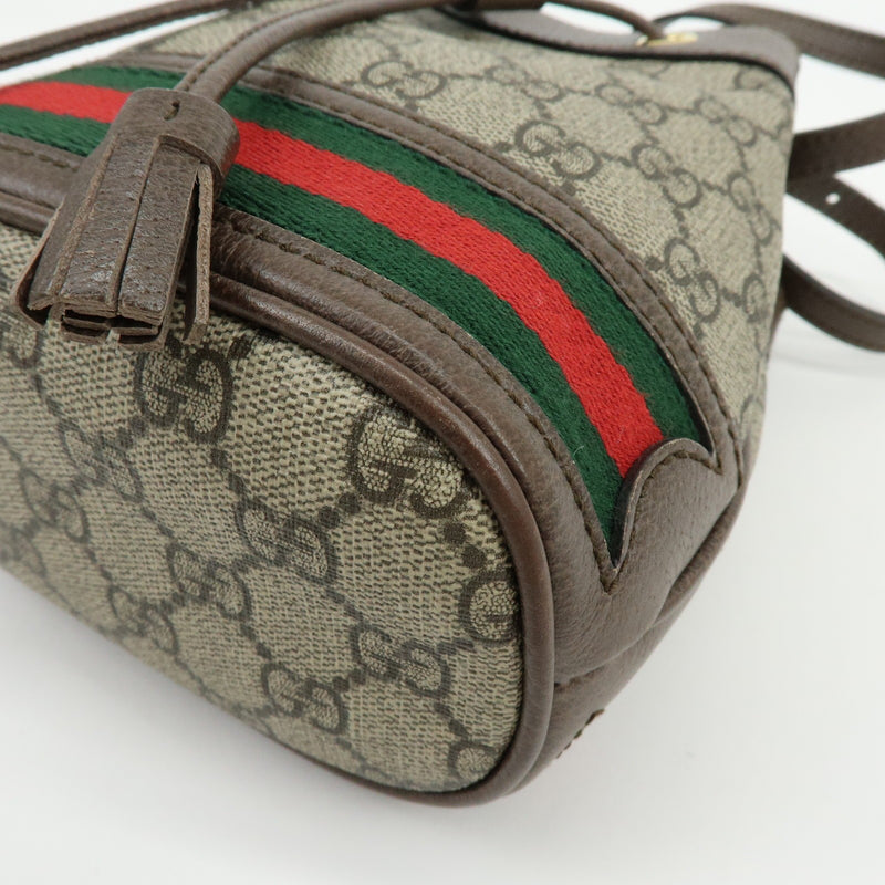Gucci Ophidia Bucket Gg Coated Canvas Beige Bag