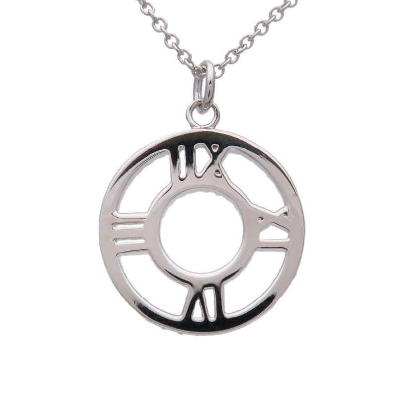Tiffany & Co. Atlas Circle Pendant 18k White Gold With Diamonds Silver White_gold Bijoux