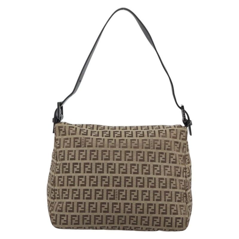 Fendi Mamma Baguette Canvas Beige Bag