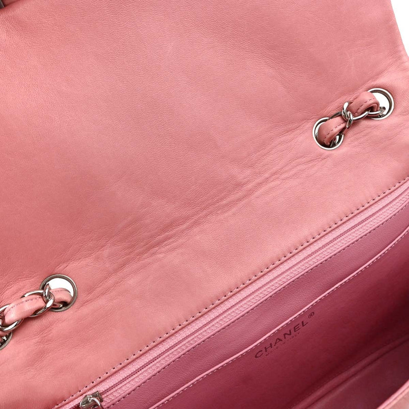 Chanel Classic Single Flap Quilted Lambskin Pink Leather Bag