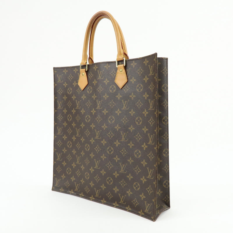 Louis Vuitton Vintage Sac Plat Monogram Canvas Brown Bag