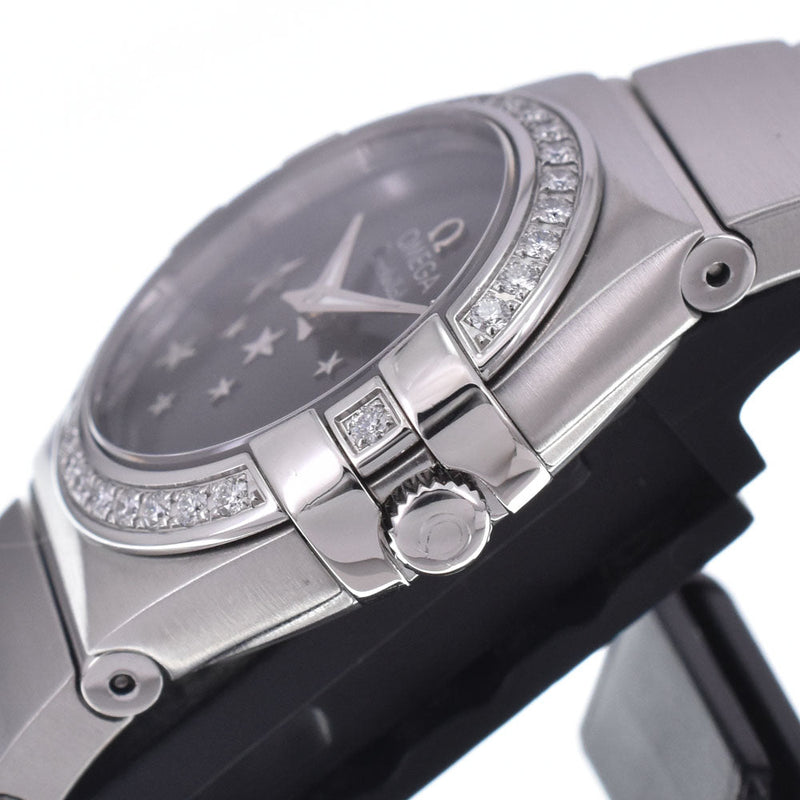 Omega Constellation Quartz Stainless Steel With Diamond Bezel And Markers Watches