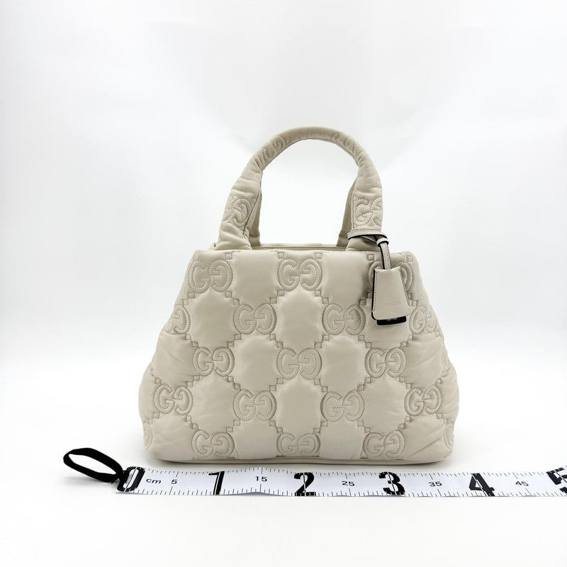 Gucci Gg Marmont Matelassé Leather White Bag