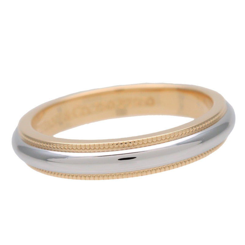 Tiffany & Co. Two-Tone Milgrain Wedding Band Platinum And 18k Yellow Gold Silver Bijoux