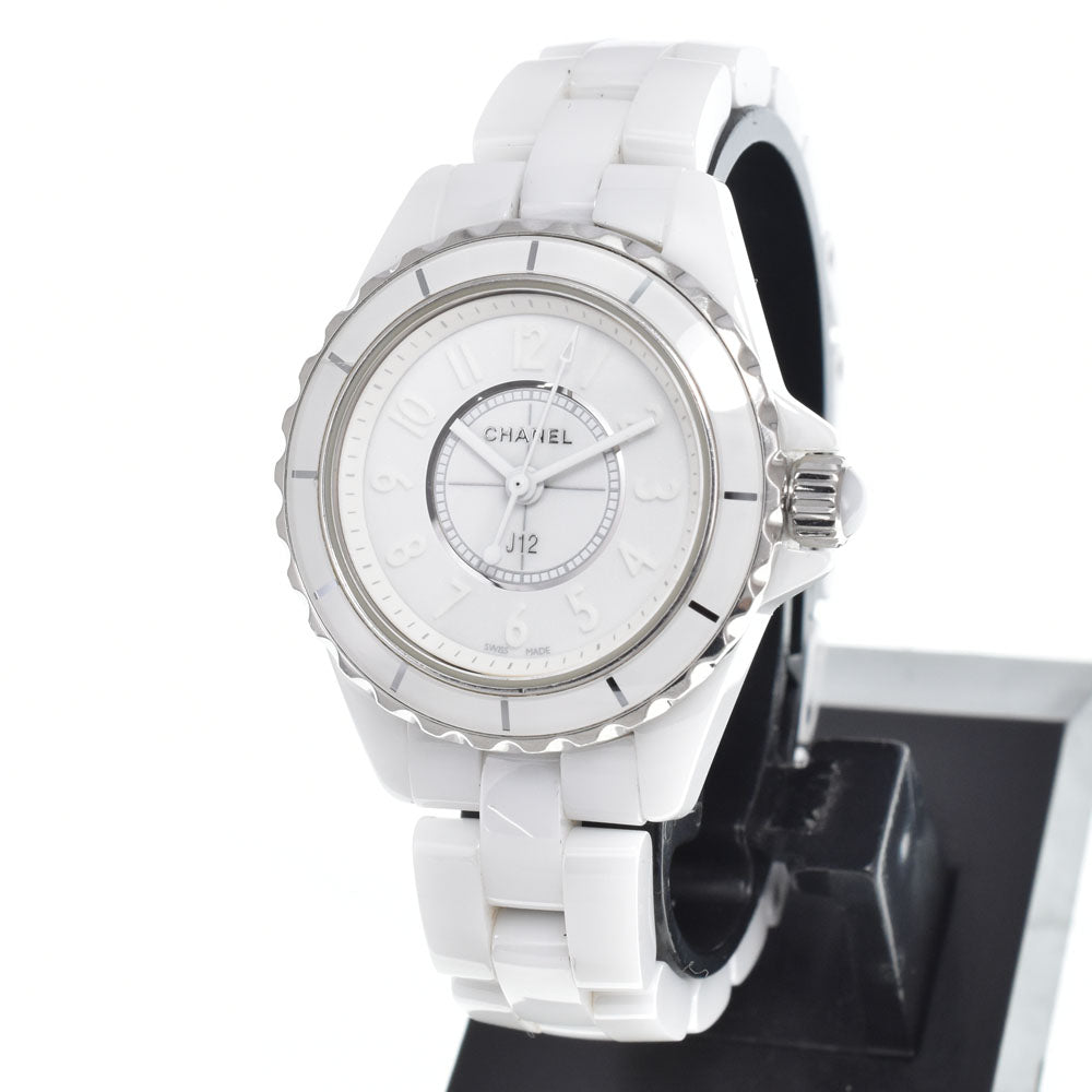 Chanel J12 Quartz Ceramic And Stainless Steel With Diamond Markers Watches