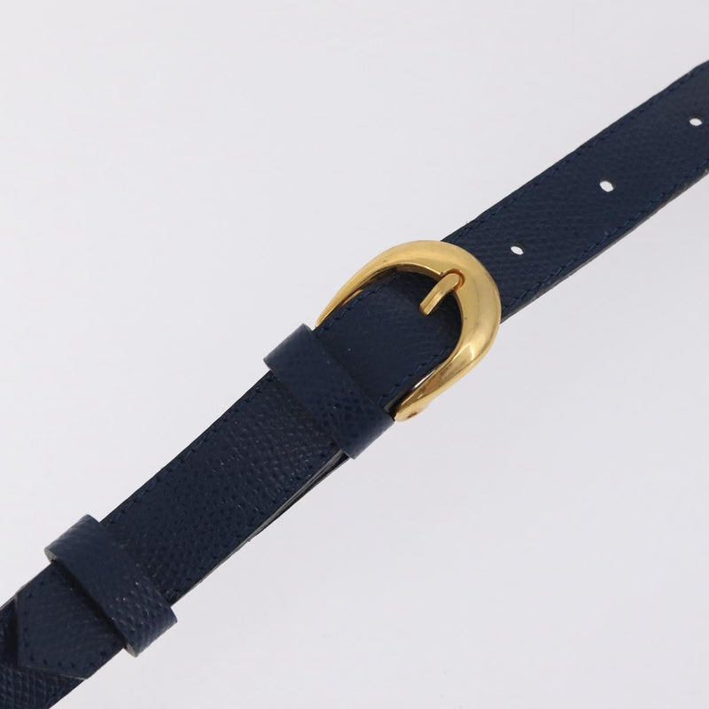 Saint Laurent Overseas Leather Navy Bag