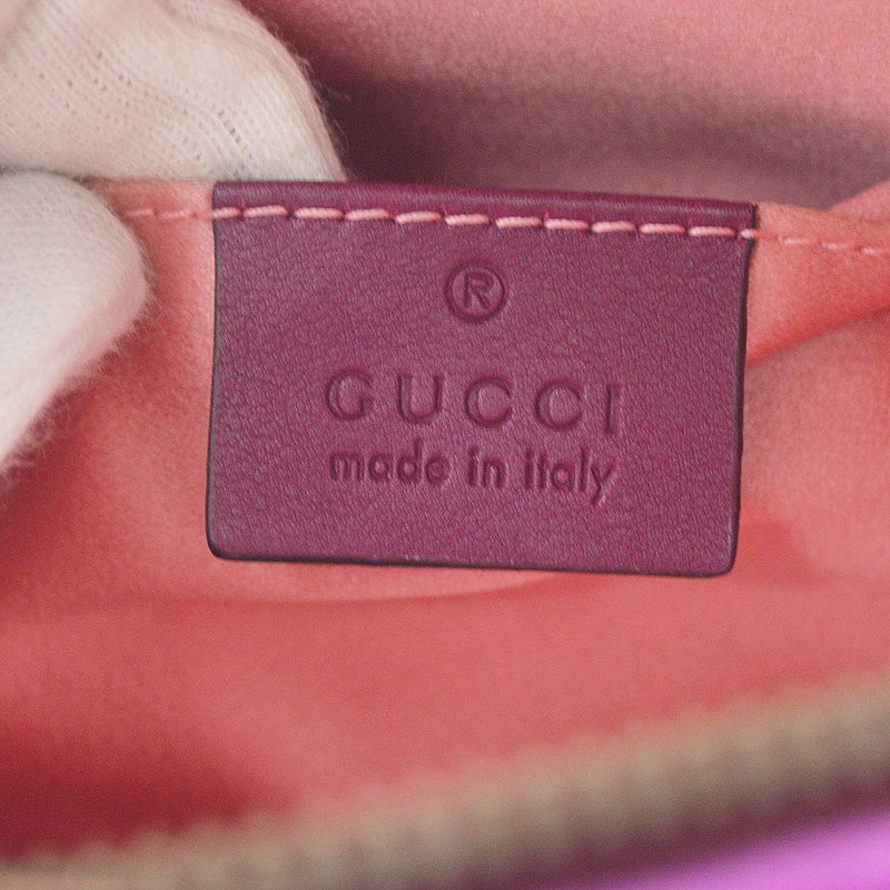 Gucci Gg Marmont Belt Matelasse Velvet Purple Bag