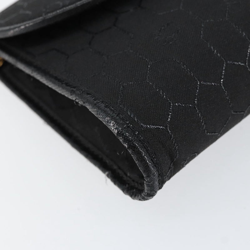 Christian Dior Vintage Honeycomb Canvas Black Bag