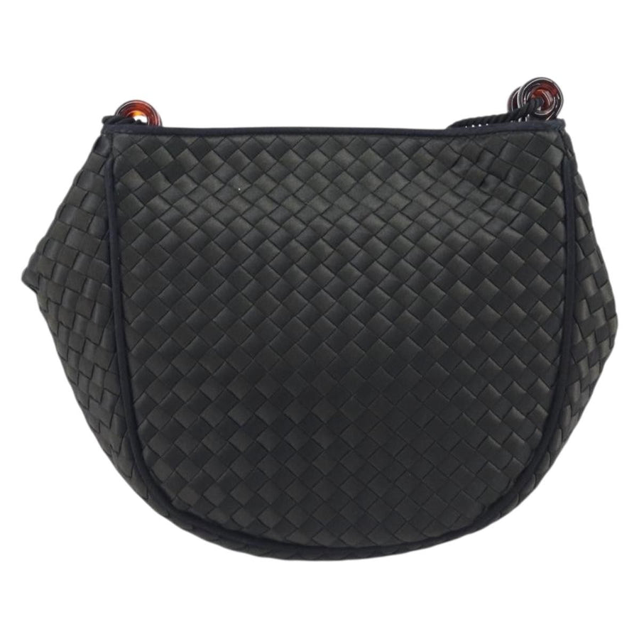 Bottega Veneta Vintage Intrecciato Hobo Nylon Black