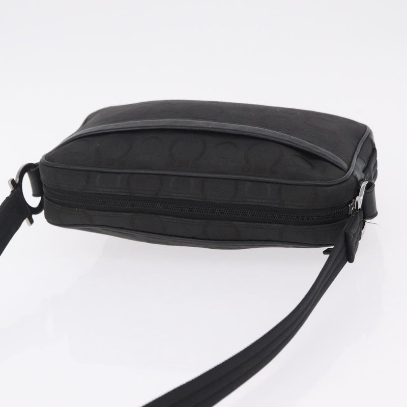 Salvatore Ferragamo Gancini Canvas Black Bag
