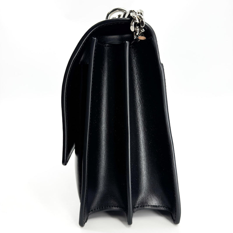 Saint Laurent Sunset Leather Black Calfskin Bag