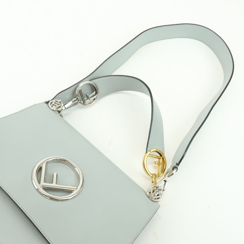 Fendi Kan I F Leather Gray Bag