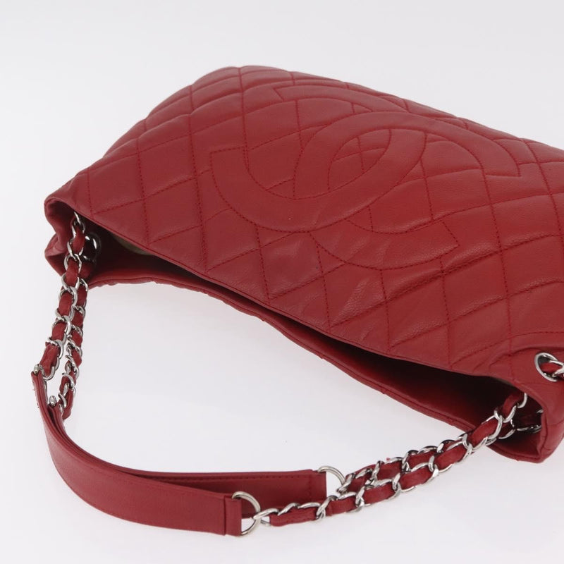 Chanel Timeless Cc Expandable Quilted Caviar Red Leather Bag