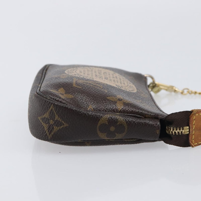 Louis Vuitton Pochette Accessoires Limited Edition Monogram Canvas Brown Bag