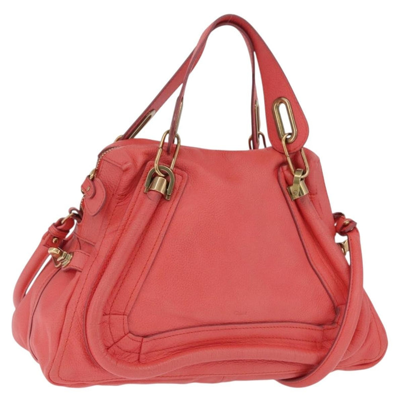Chloe Paraty Top Handle Leather Pink Bag