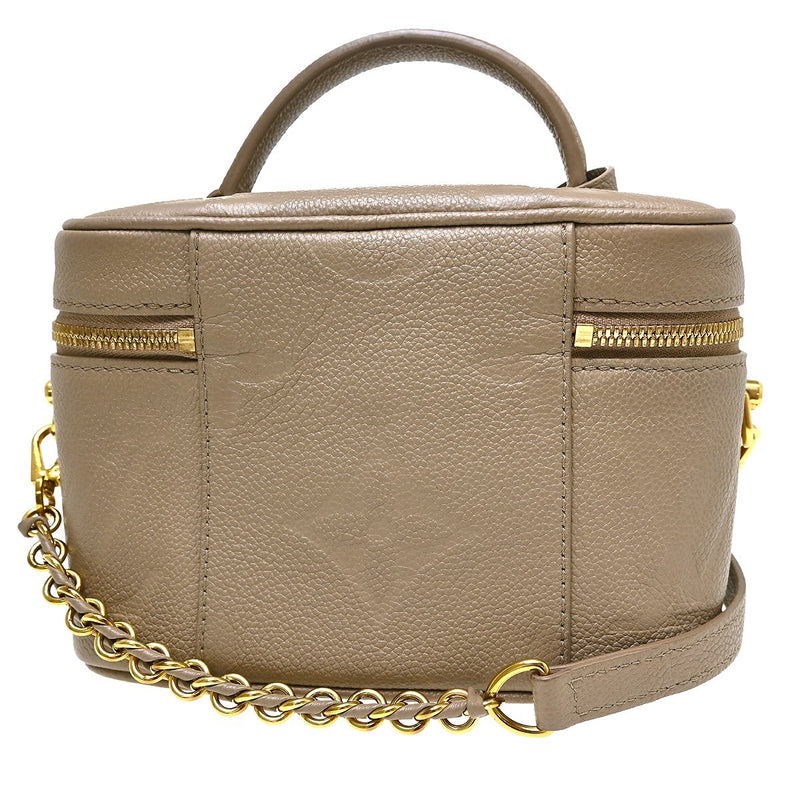 Louis Vuitton Vanity Monogram Empreinte Giant Beige Leather Bag