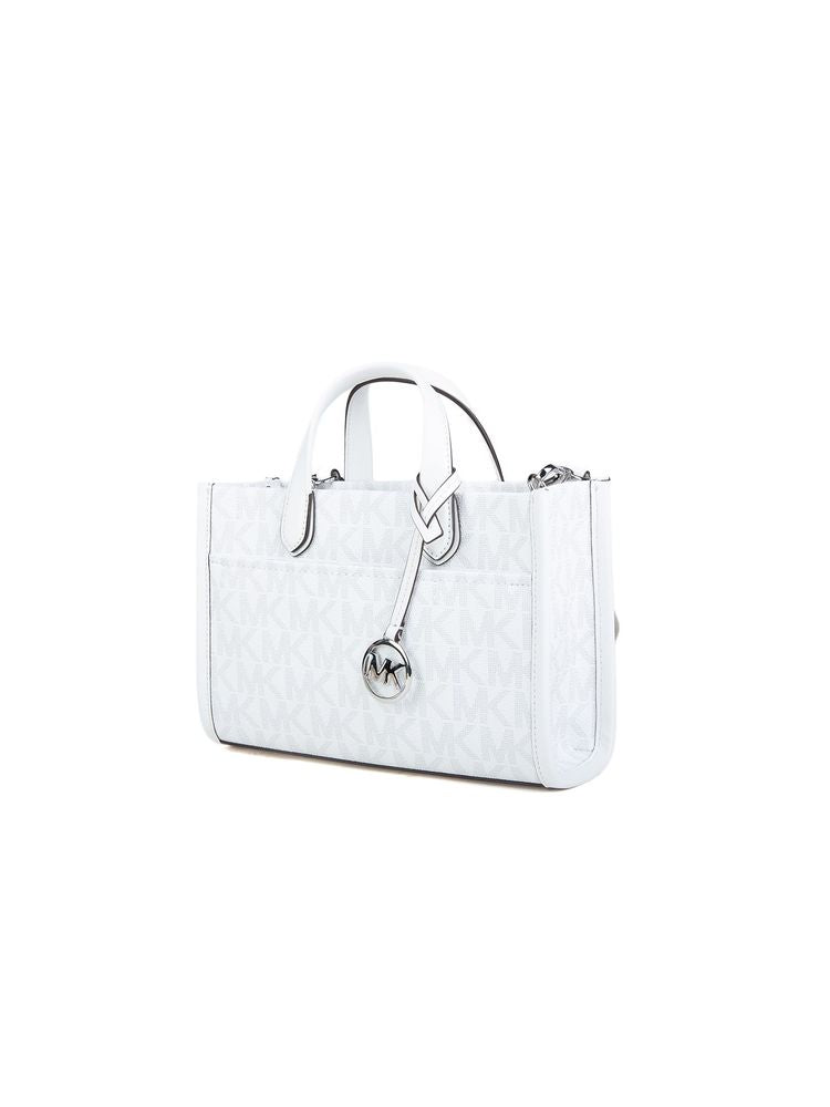 Michael Kors Logo-Print Coated Canvas Tote Bag — White 89.coated