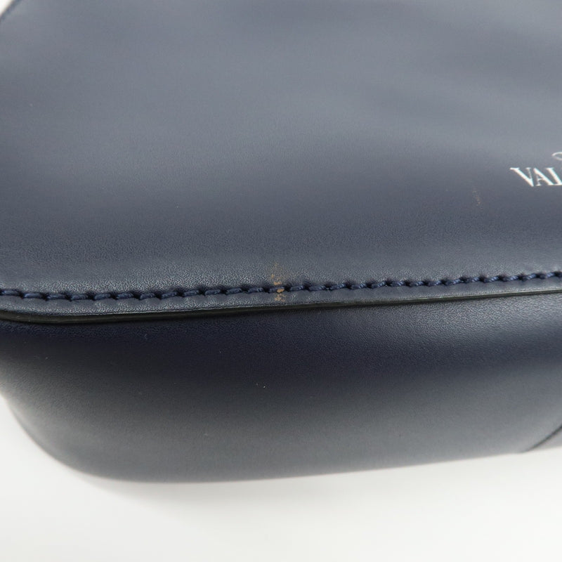 Valentino Garavani Vltn Hobo Printed Leather Navy