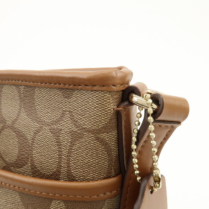 Coach Shoulder Canvas Brown Bag