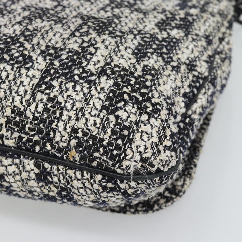 Chanel Camellia Messenger Tweed Black