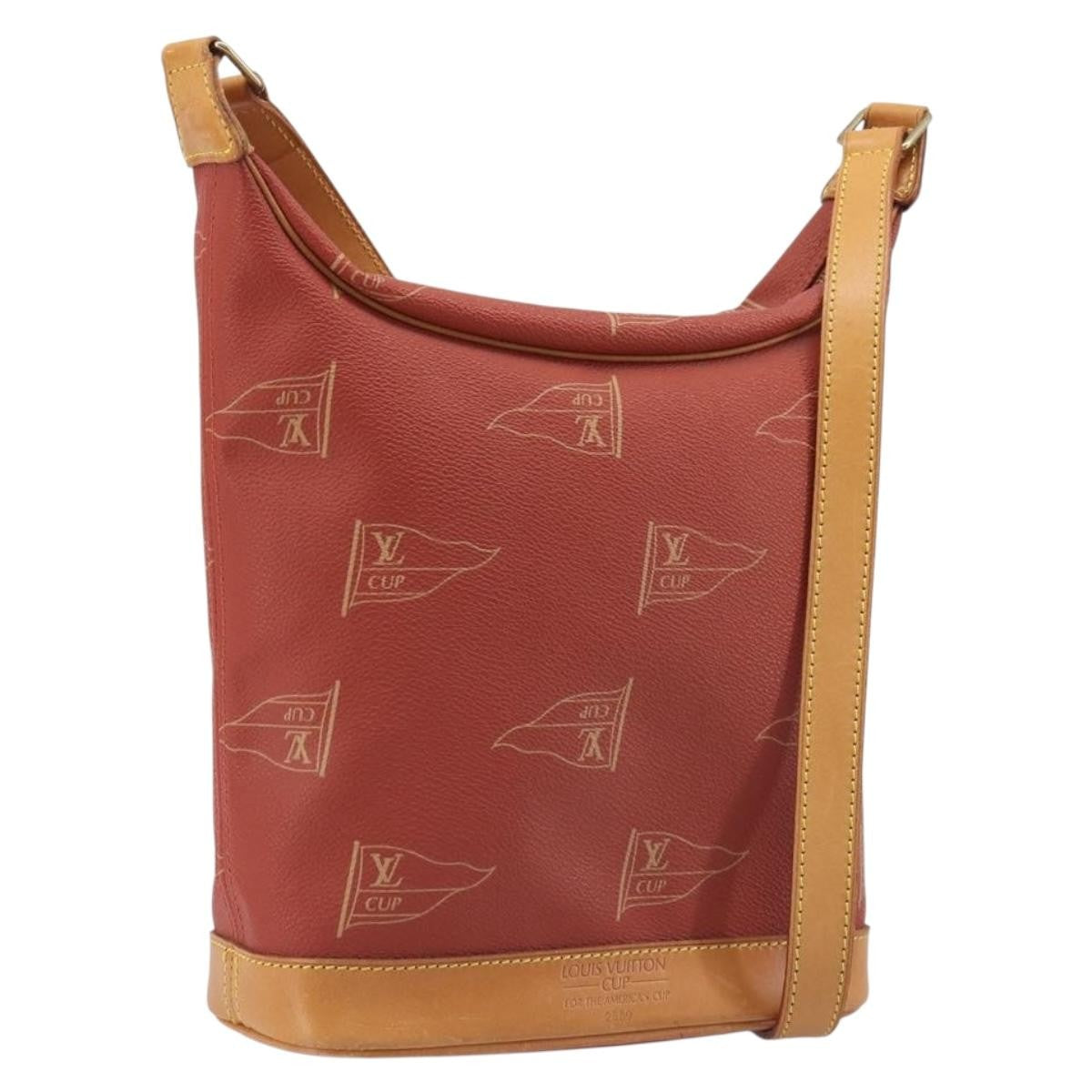 Louis Vuitton Cup Le Touquet Canvas Red Bag