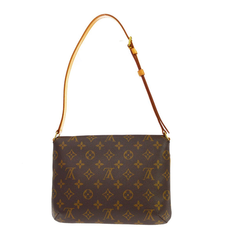 Louis Vuitton Musette Tango Monogram Canvas Brown Bag