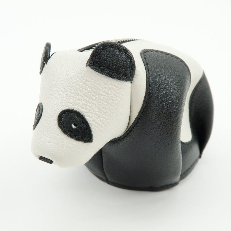 Loewe Panda Coin Purse Leather White Bag