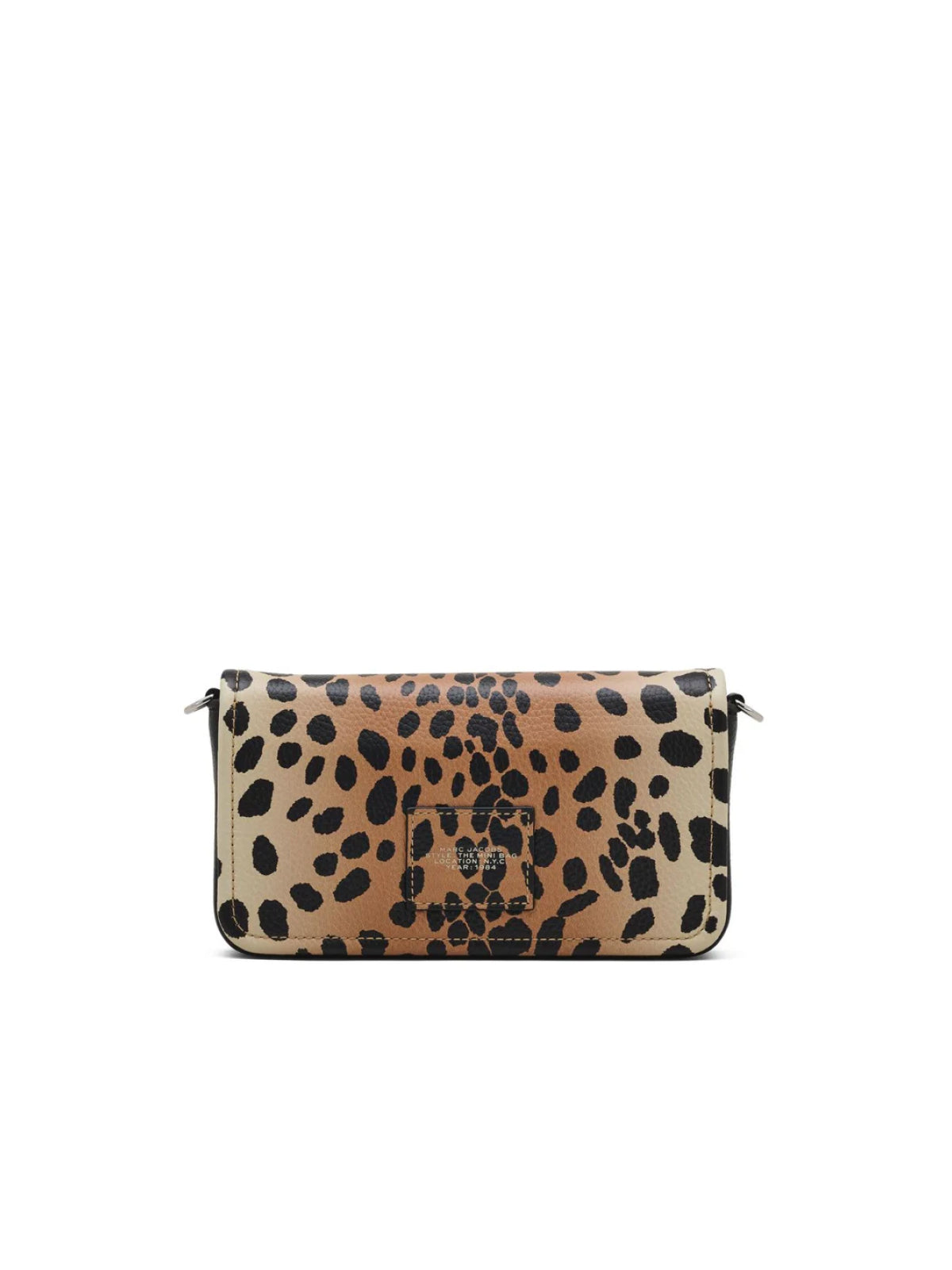 Marc Jacobs Animal-Print Leather Mini Bag — Beige