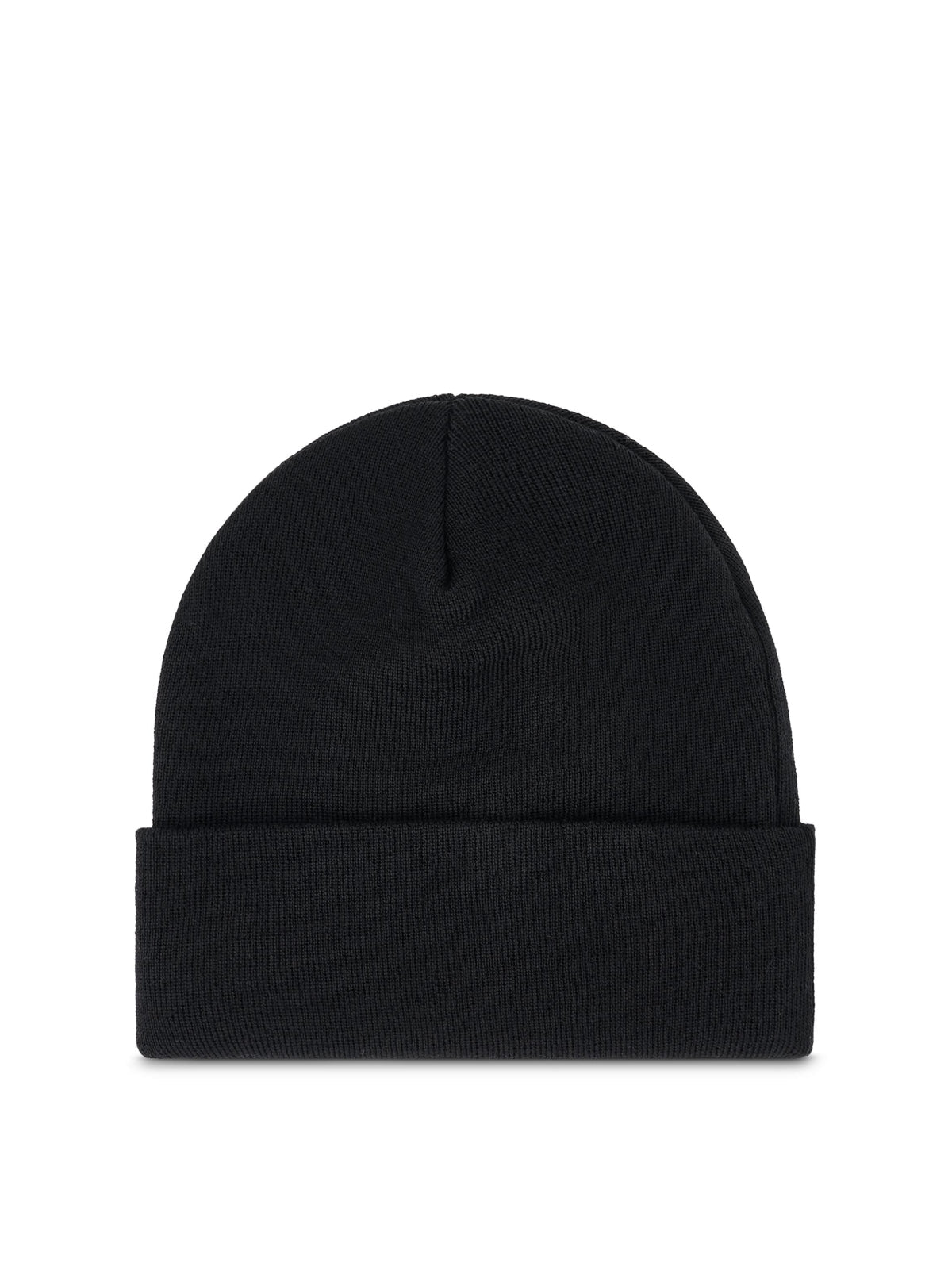 Palm Angels Pmlc022f23kni0011001 Classic Logo Beanie — Black Cotton Beanies