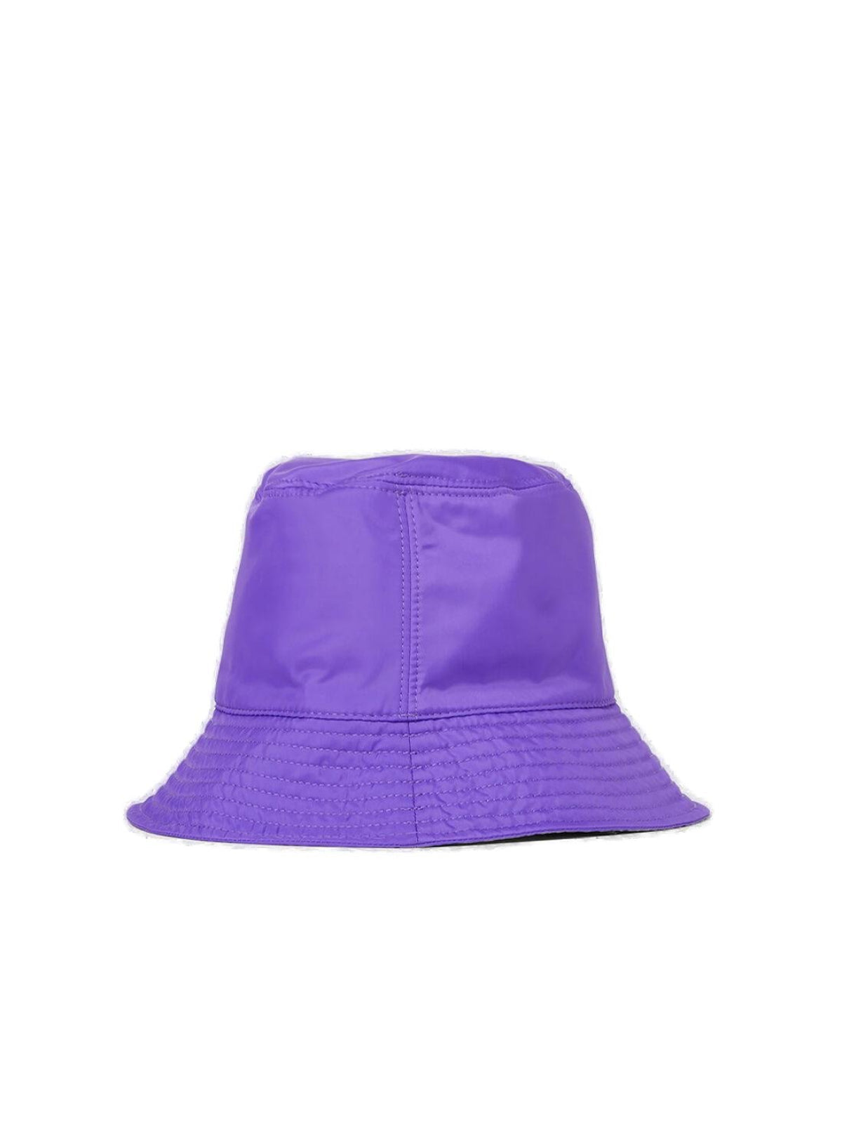 Moncler I109f3b00004596t163i Logo Bucket Hat — Purple Polyester
