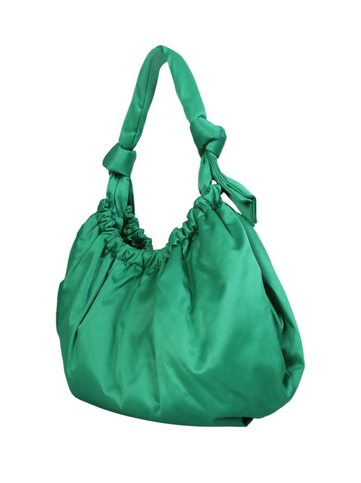 Ganni Passepartout Hobo Bag — Green Textile