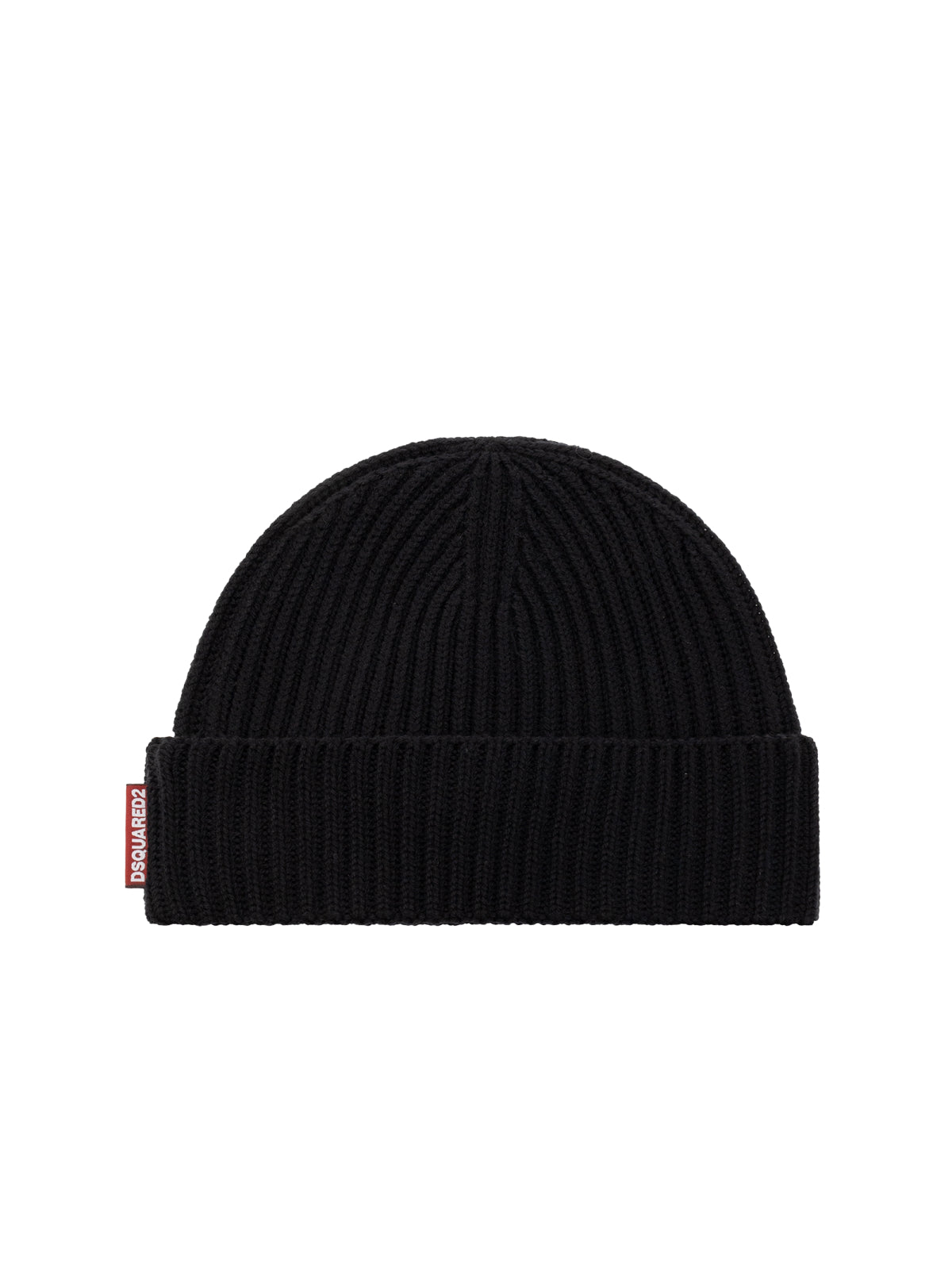 Dsquared2 Knm006501w067572124 Beanie & Scarf Set — Black Wool Beanies