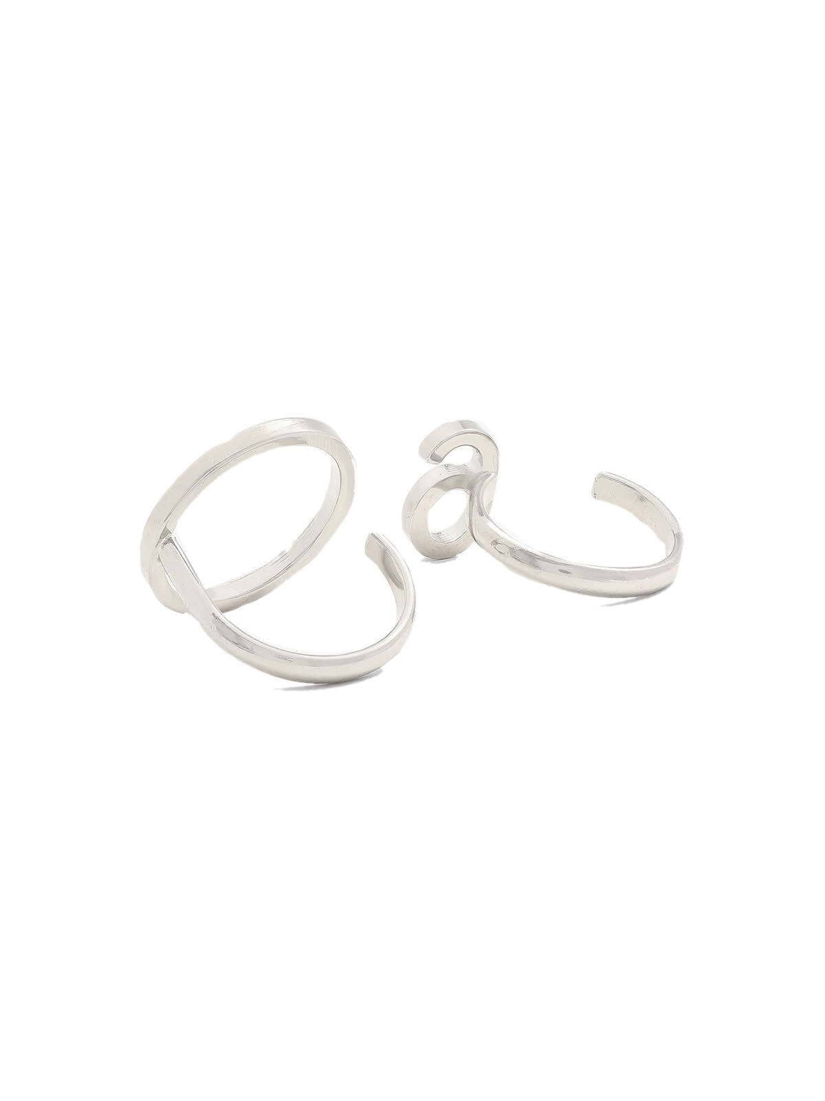 Maison Margiela Logo Ring — Silver Brass Rings