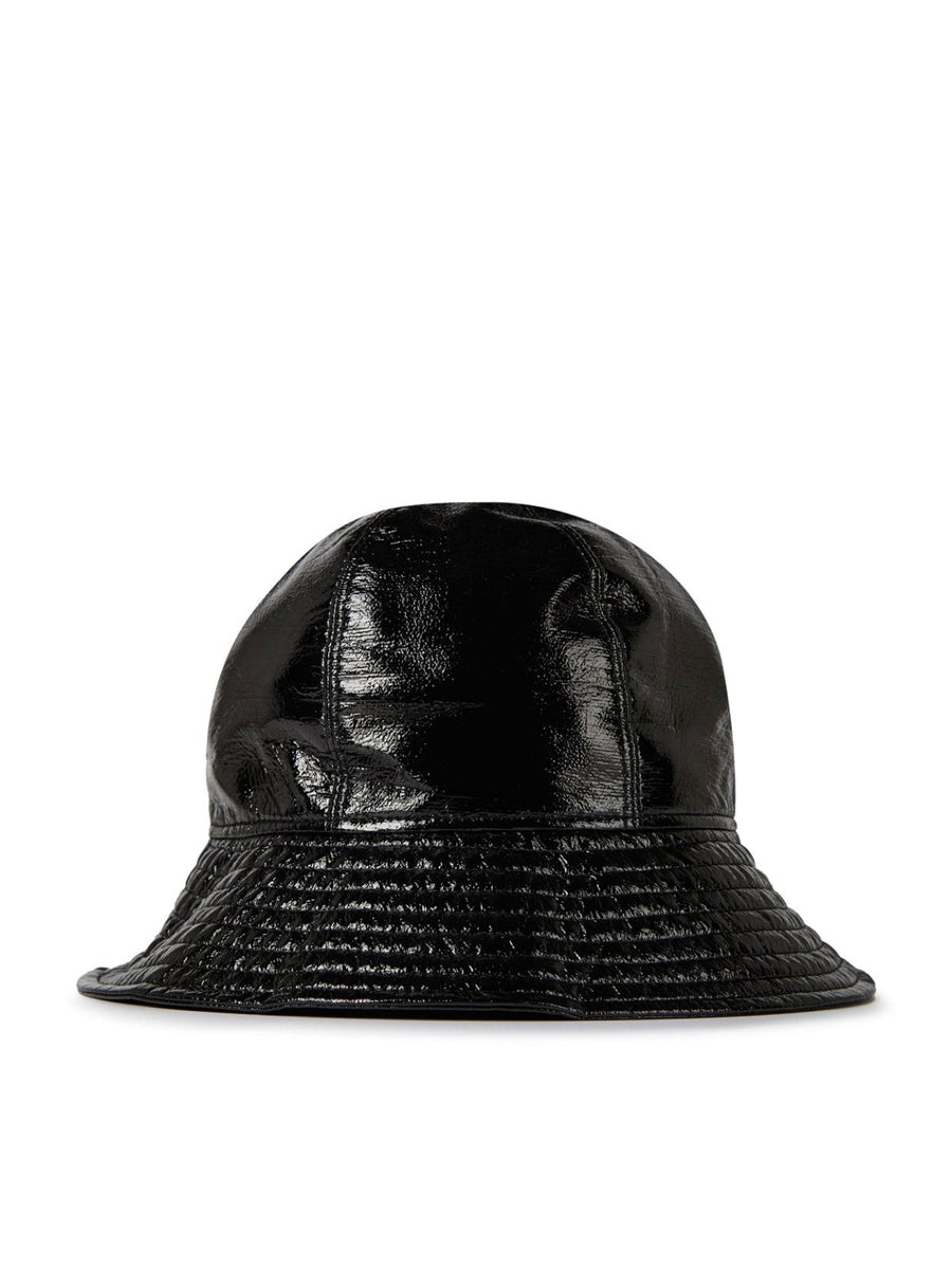 Moncler J20933b00011596l1999 Logo Patch Bucket Hat — Black Polyester
