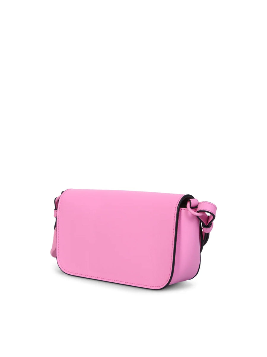 Jw Anderson Anchor Logo Chain Shoulder Bag — Pink Leather