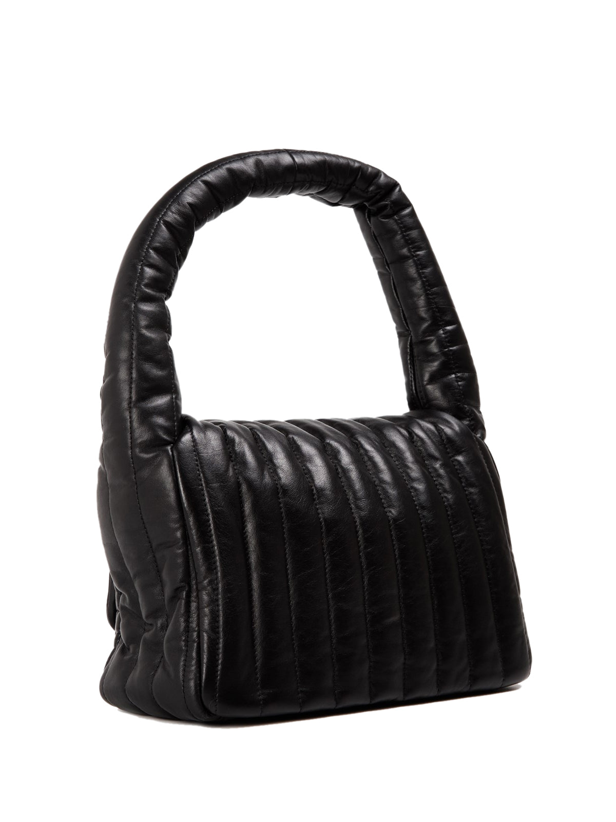 Balenciaga Monaco Shoulder Bag — Black Leather