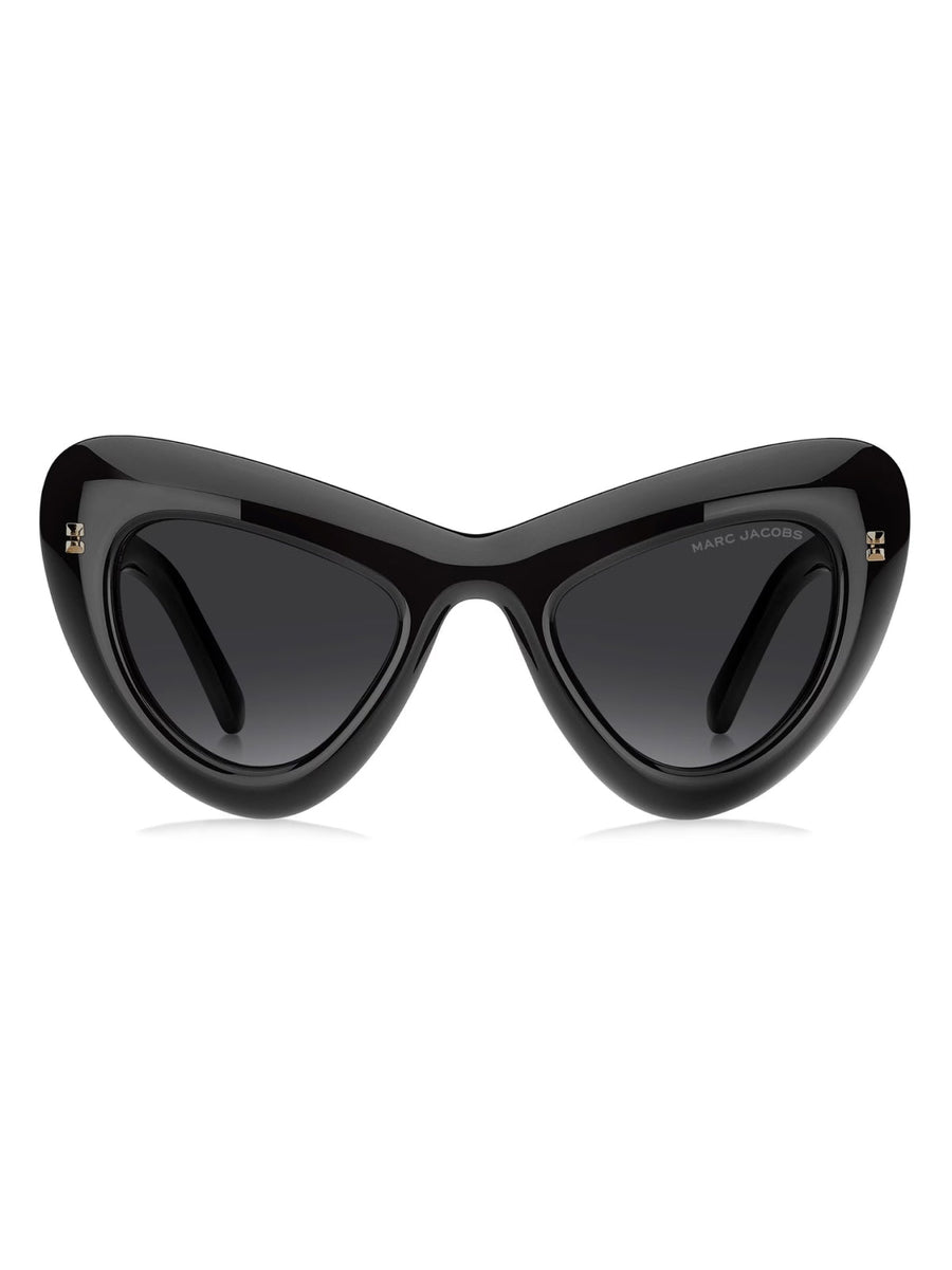 Marc Jacobs 798smngcry Cat-Eye Sunglasses — Black Acetate